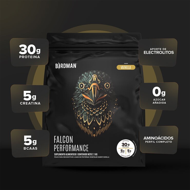 Birdman Falcon Performance Proteína Vegetal Sabor Vainilla 2.1 kg — Imagen 4 de 4