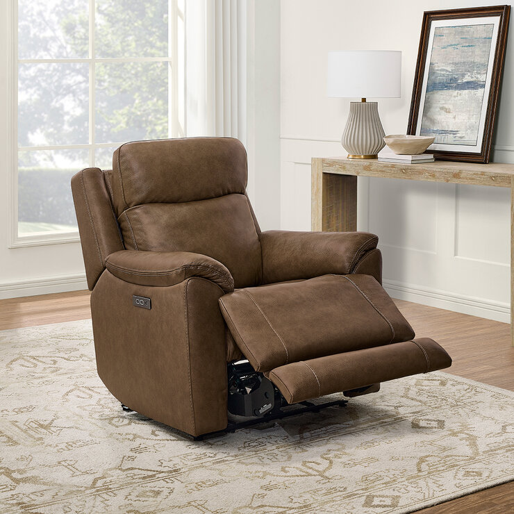 Gilman Creek Furniture, Sillón Reclinable Eléctrico de Piel — Imagen 3 de 4