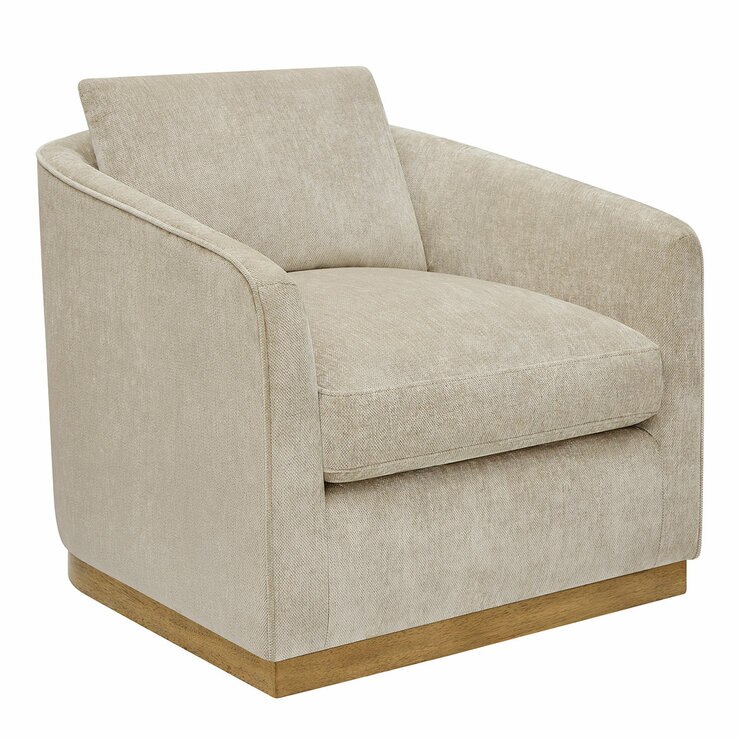 Henredon, Sillón Giratorio de Tela — Imagen 4 de 4