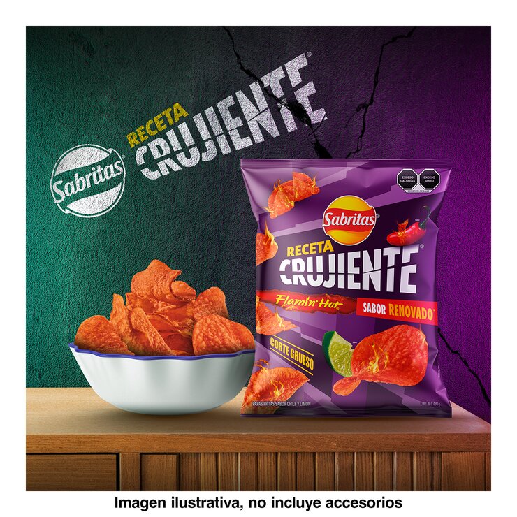 Sabritas Flamin Hot Receta Crujiente 490g — Imagen 3 de 4