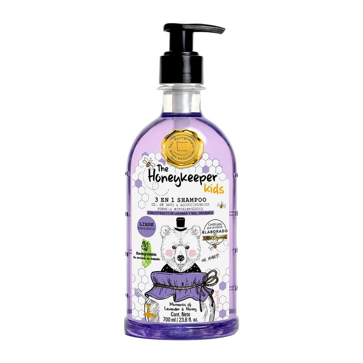 The Honeykeeper Shampoo 3 en 1 con Lavanda 3 pzas de 700 ml — Imagen 3 de 4