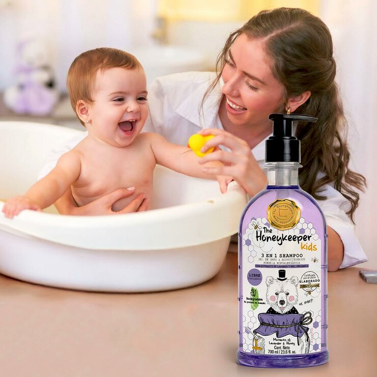The Honeykeeper Shampoo 3 en 1 con Lavanda 3 pzas de 700 ml — Imagen 4 de 4