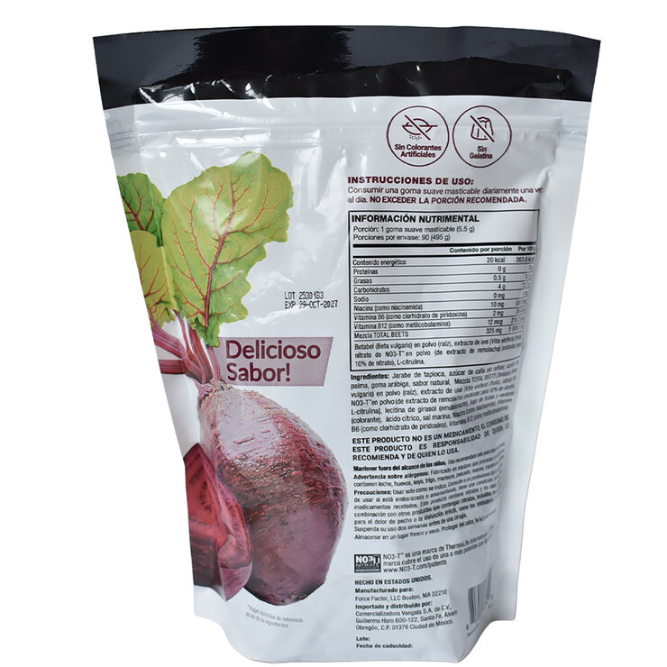 Total Beets con extracto de uva 90 gomas suaves — Imagen 3 de 4