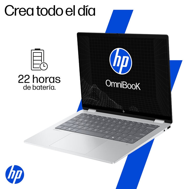 HP Omnibook X Flip NGAI 14-fm0072la 14" OLED UWVA Intel Core Ultra 7 16GB 1TB — Imagen 3 de 4