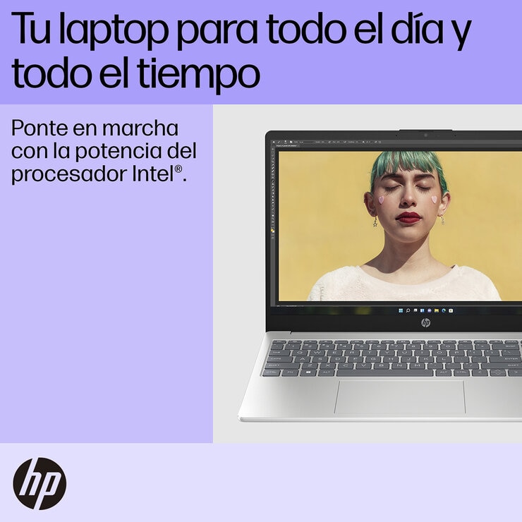 HP 15-fd0037la Laptop 15.6" HD Intel N200 8GB 512GB + HP 200 Mouse — Imagen 3 de 4