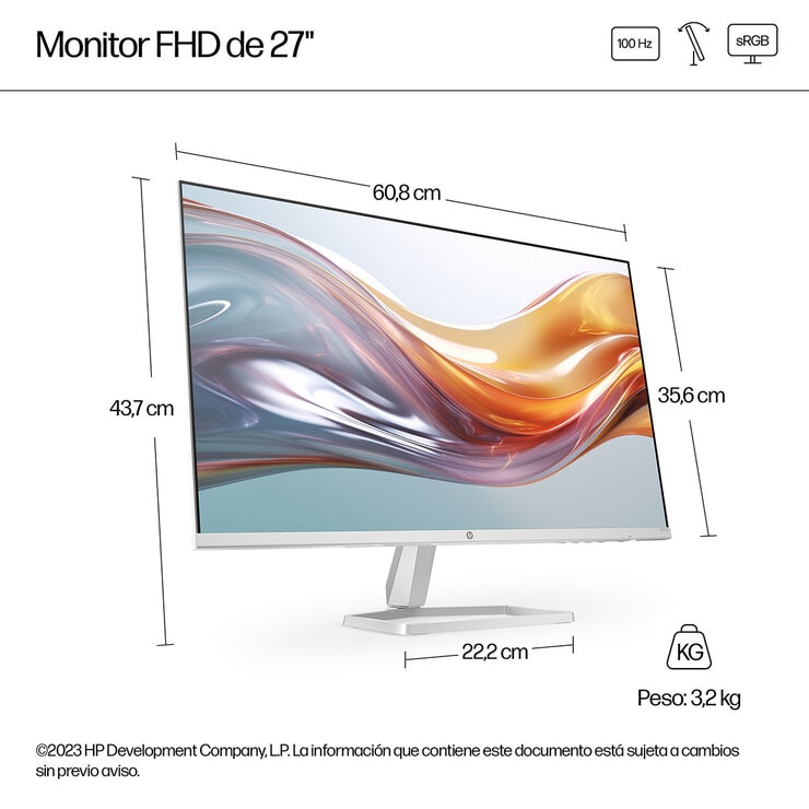 HP MONITOR 527SW — Imagen 3 de 4