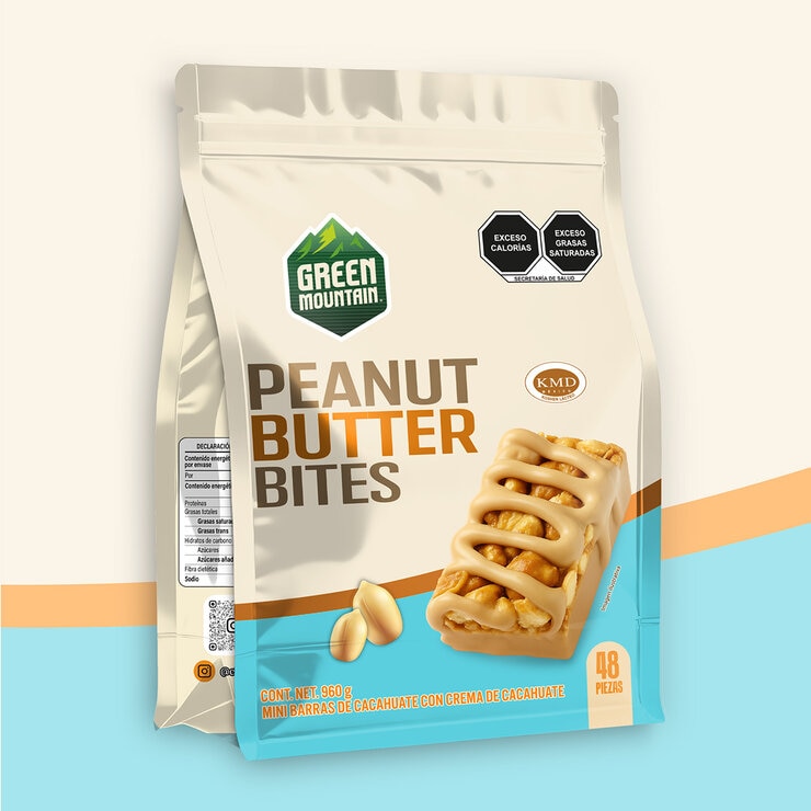 Green Mountain Bites Sabor Cacahuate 48g