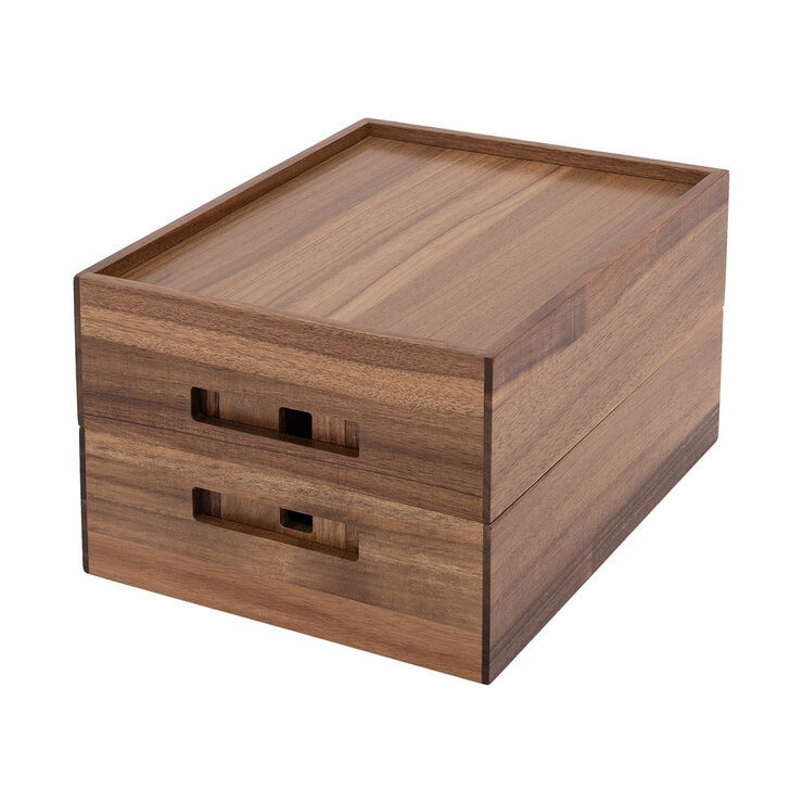 Seville Classics Juego de Cajones para Almacenamiento de Madera de Acacia, 5 piezas — Imagen 2 de 4