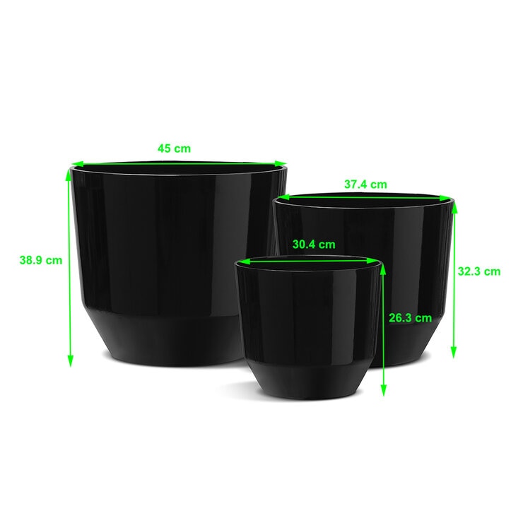 B&C, Set de Macetas Denzel 3 pzs. — Imagen 2 de 4