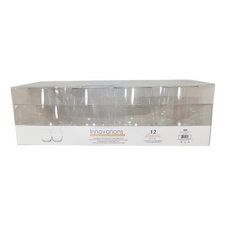 Innovations Copas para Vino de Plástico 12 pzas