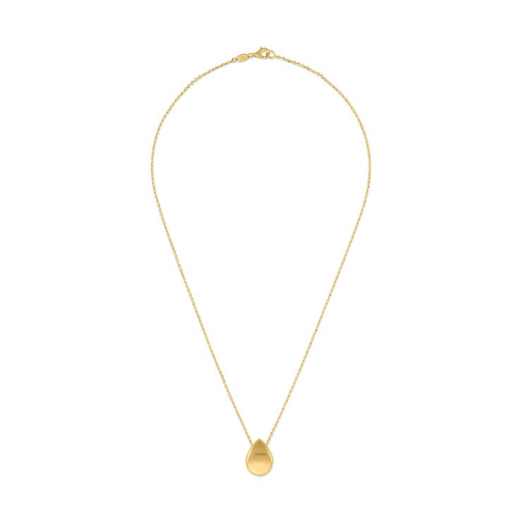 Collar, con Dije de Gota, Oro 14 K — Imagen 2 de 4