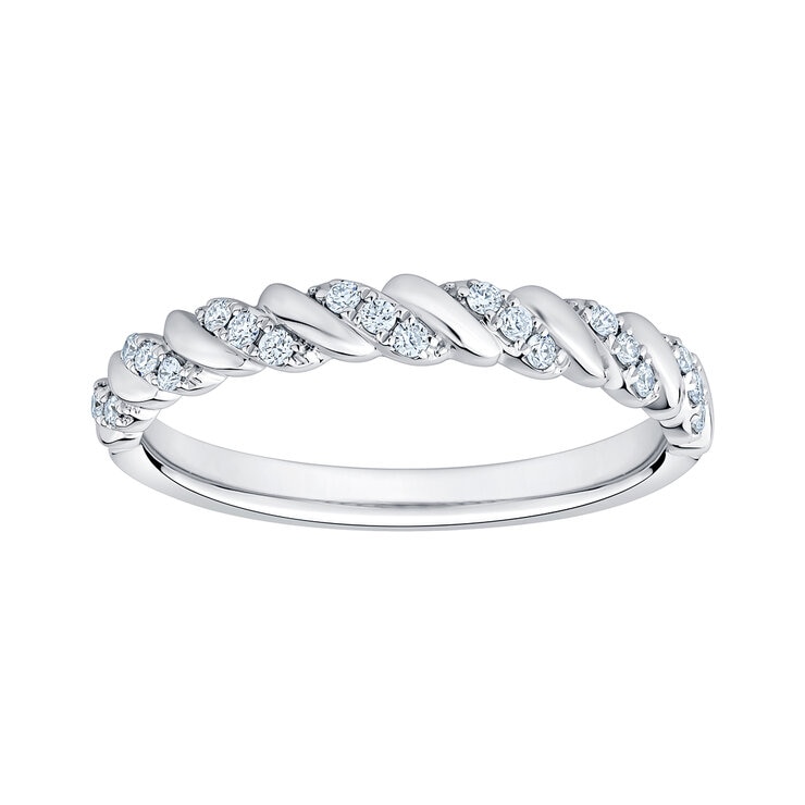 Pulsera, Diamantes 0.12CTW, Oro Blanco 14K — Imagen 1 de 4