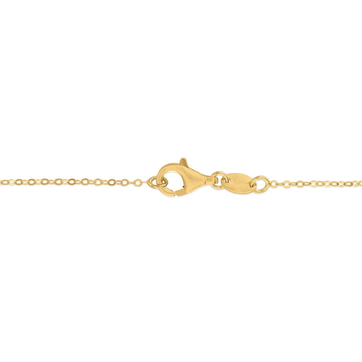 Collar con Dije de Nudo, Oro Amarillo 14K — Imagen 3 de 4