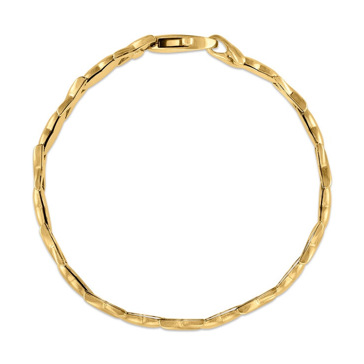Pulsera de Corazones, Oro Amarillo 14K — Imagen 2 de 4