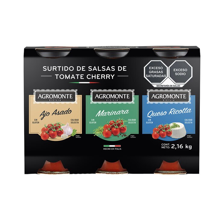Agromonte Salsas de Tomate 3/720 g — Imagen 1 de 4