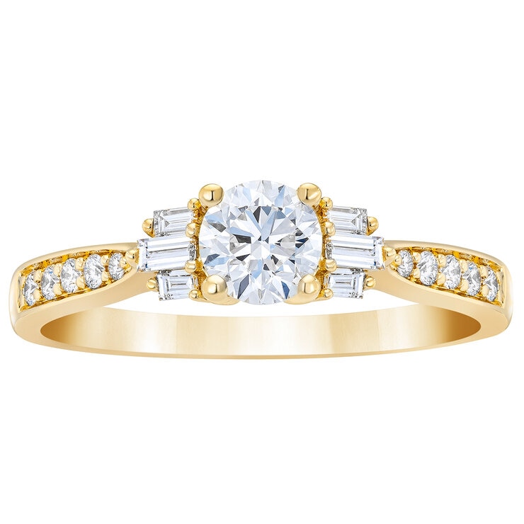 Anillo de Diamantes .75CTW, Oro Amarillo 14K