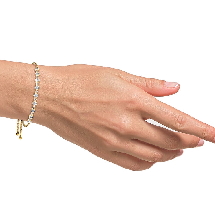 Pulsera, de Diamantes 0.30 CTW, Oro Amarillo 14K — Imagen 3 de 3
