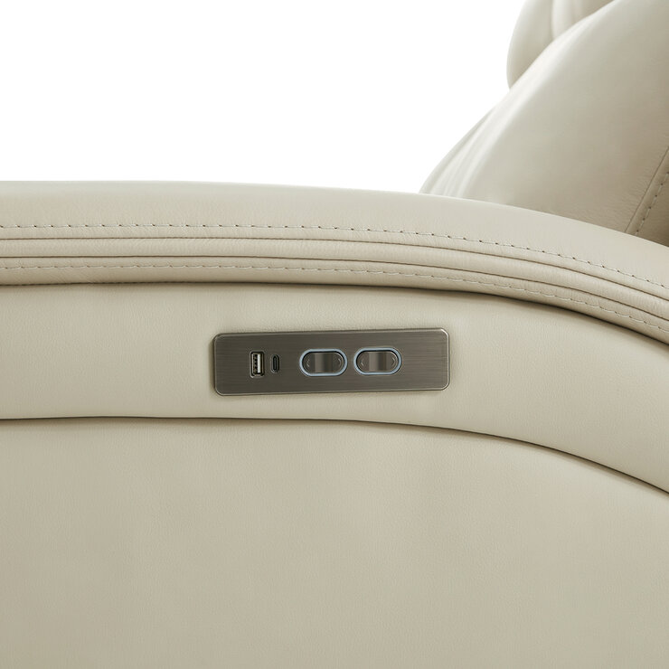 Gilman Creek Furniture, Sofá Reclinable de Piel con Sistema Eléctrico — Imagen 2 de 4