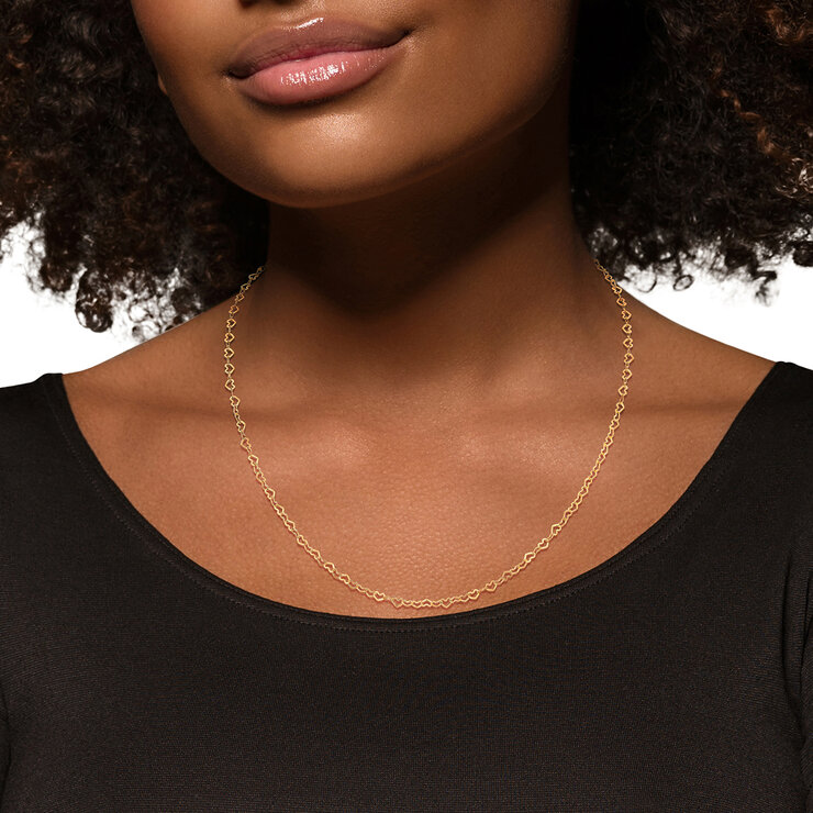 Collar de Corazones, Oro 14K — Imagen 3 de 4