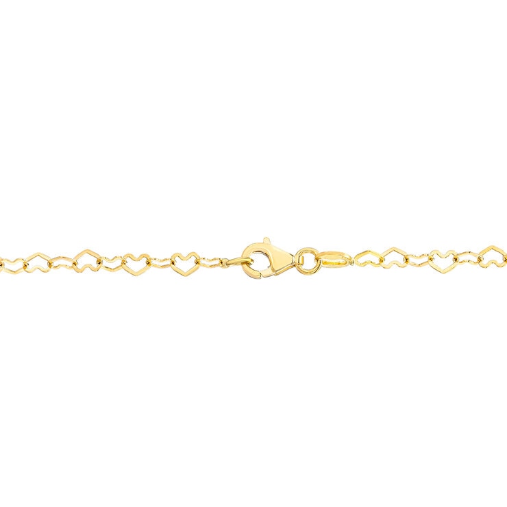 Collar de Corazones, Oro 14K — Imagen 4 de 4