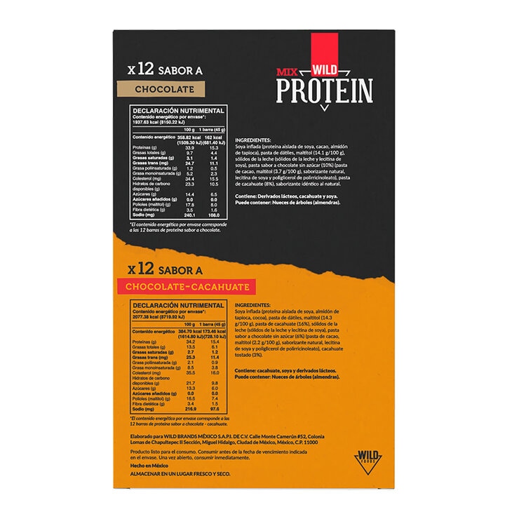 Wild Barra de Proteína 24/45 g — Imagen 2 de 2