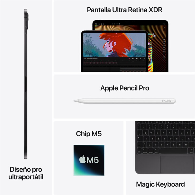Apple iPad Pro 13" M5 Wi-Fi 512GB Plata — Imagen 3 de 4