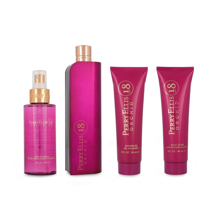 Perry Ellis 18 Orchid Set 4 pzas — Imagen 1 de 3