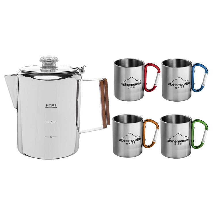 Alpine Mountain Gear Cafetera con Tazas para Exteriores — Imagen 1 de 4