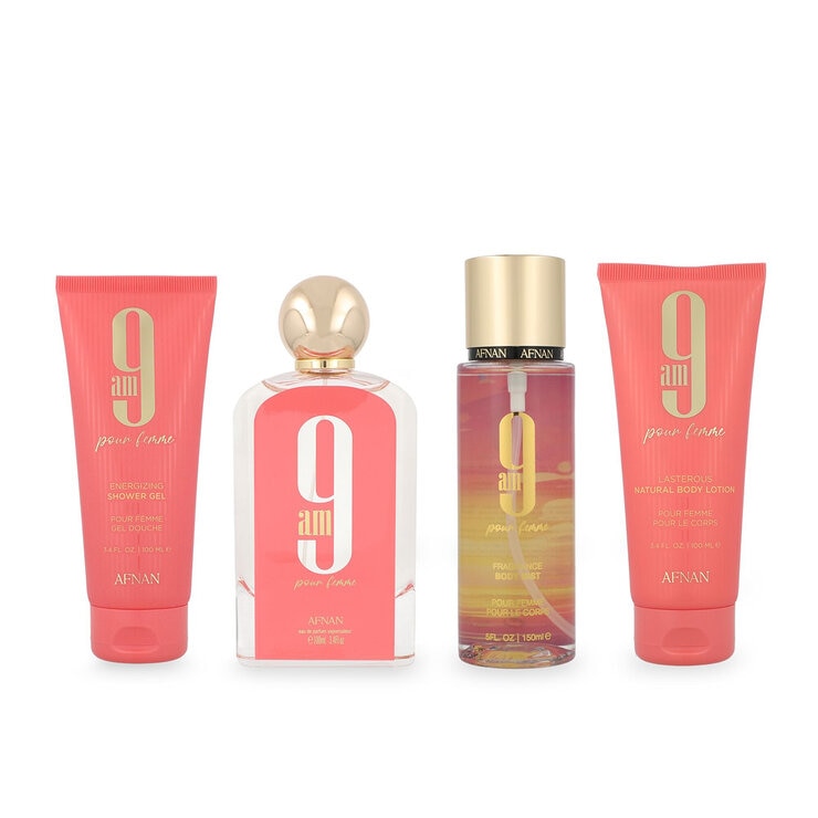 Afnan 9Am Pour Femme Set 4 pzas — Imagen 1 de 3