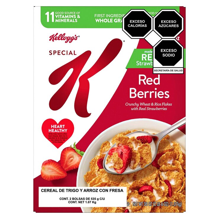 Kellogg's Special K Cereal de Trigo y Arroz con Fresa 2/535 g — Imagen 1 de 3