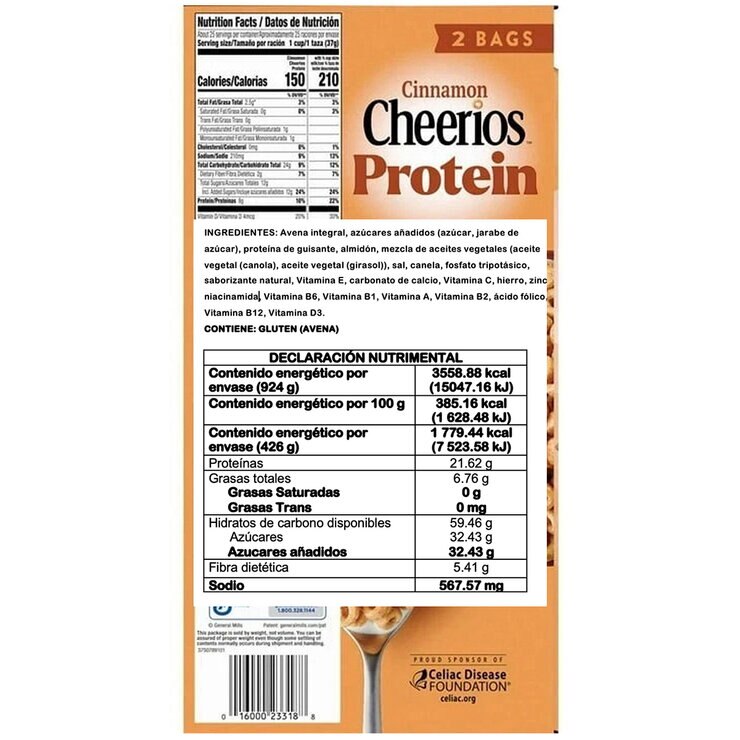 Cheerios Cereal de Avena con Canela 2/426 g — Imagen 2 de 3