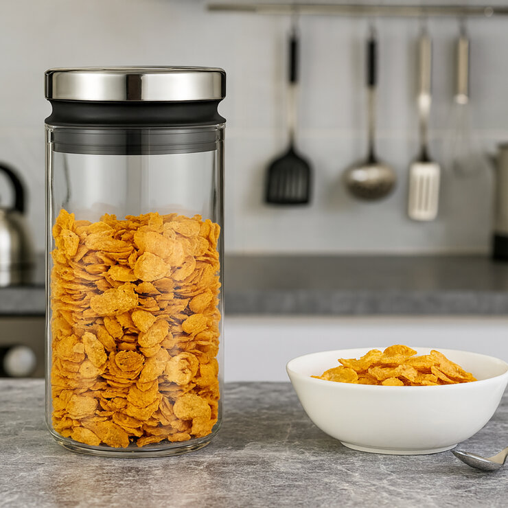 WMF Recipiente de Almacenamiento de Cristal, 1L — Imagen 2 de 3