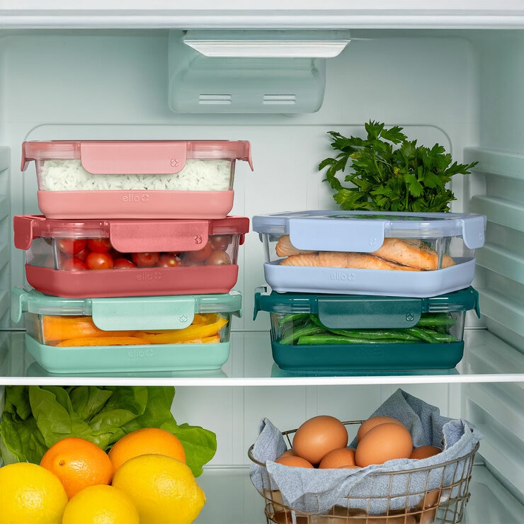 Ello Juego de Recipientes de Vidrio para Alimentos con Antideslizantes, 10 piezas — Imagen 2 de 4