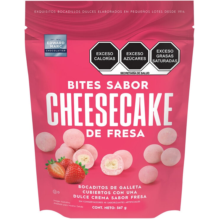 Edward Marc Bites Sabor Cheesecake de Fresa 567 g — Imagen 1 de 2