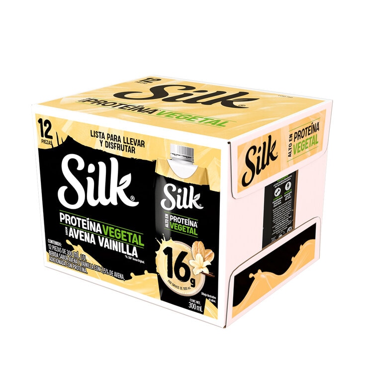 Silk Bebida con Proteína Sabor Avena y Vainilla 12/300 ml — Imagen 1 de 4
