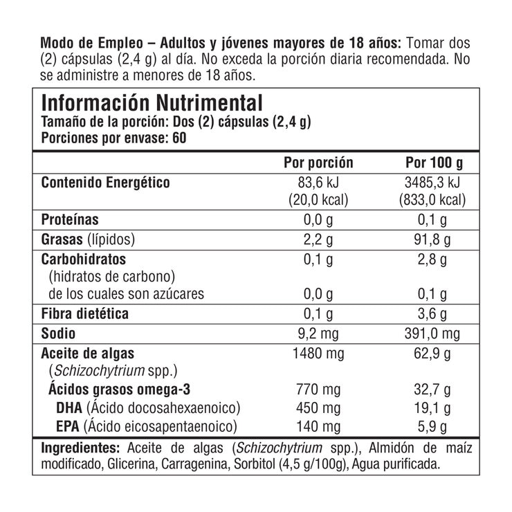 Youtheory Omega 3 de Origen Vegetal Amigable con el Oceáno — Imagen 2 de 2