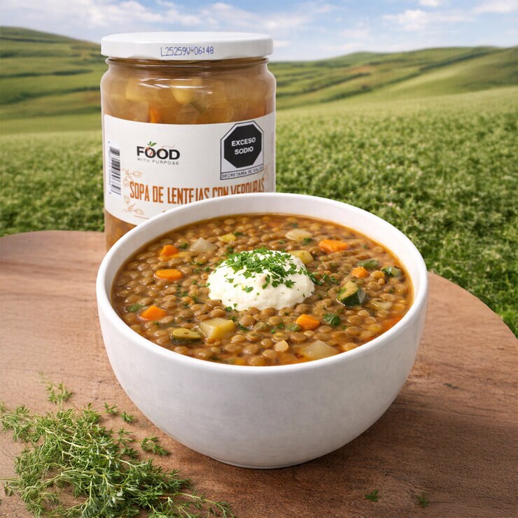 Food With Purpose Sopa de Lentejas 2/560 g — Imagen 3 de 3