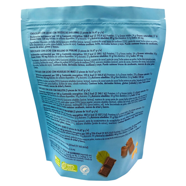 Ritter Sport Surtido de Chocolates con Leche y Amargo 500 g — Imagen 2 de 3
