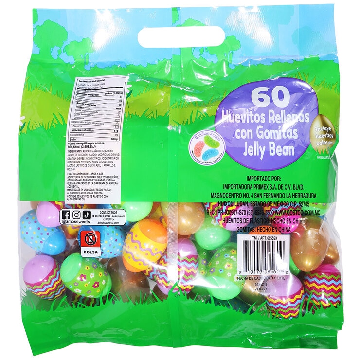 Amos Huevitos Rellenos con Jelly Beans 60 pzas — Imagen 3 de 3