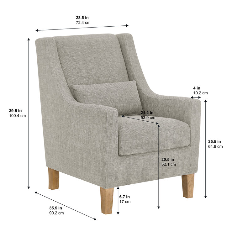 True Innovations, Sillón Decorativo de Tela — Imagen 3 de 4