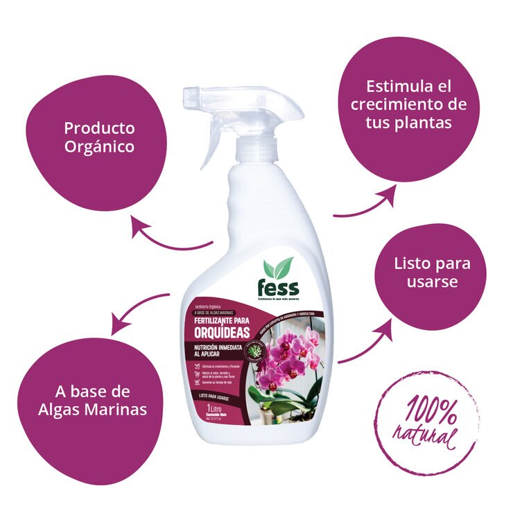 Fess, Fertilizante Orgánico para Orquídeas, 2 Litros — Imagen 2 de 4