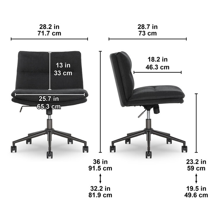 Elle Decor, Silla de Oficina Entrecruzada — Imagen 3 de 4
