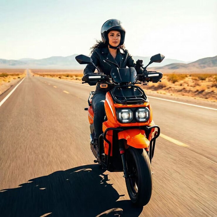 OMO Motocicleta Eléctrica Athena X1 Naranja — Imagen 2 de 4