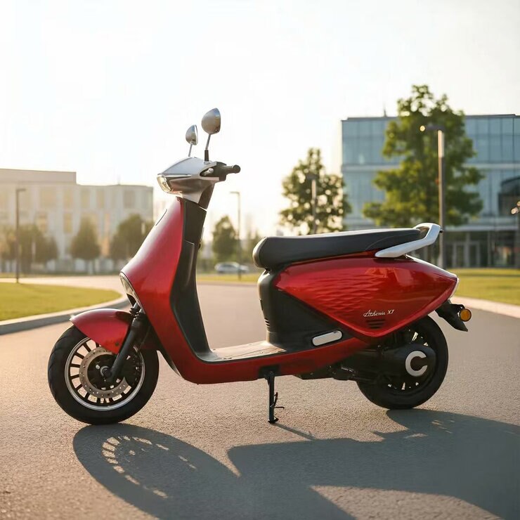 OMO Motocicleta Eléctrica Athena X7 Pro Rojo — Imagen 2 de 3