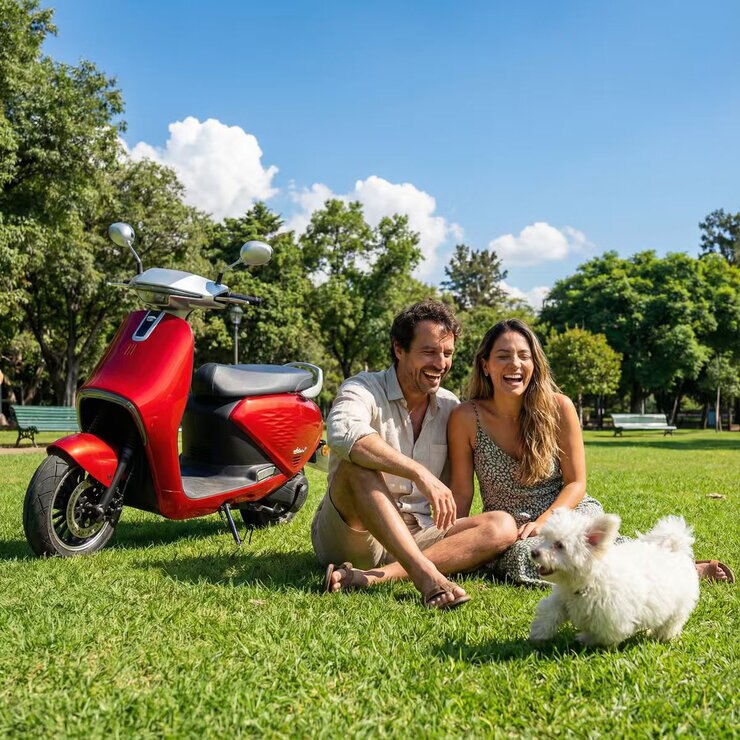 OMO Motocicleta Eléctrica Athena X7 Pro Rojo — Imagen 3 de 3
