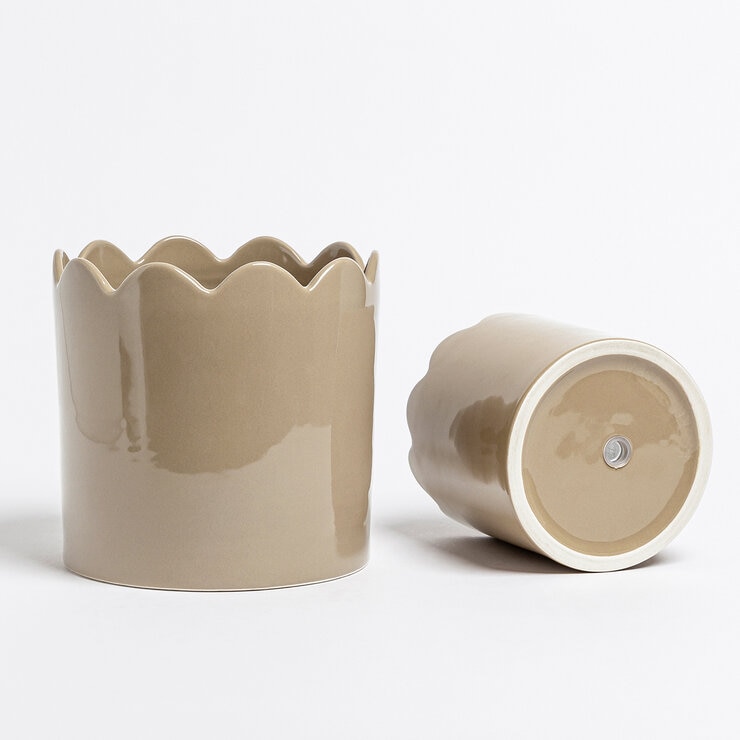 Over & Back, Inspiration Set de 2 Macetas Beige — Imagen 3 de 4