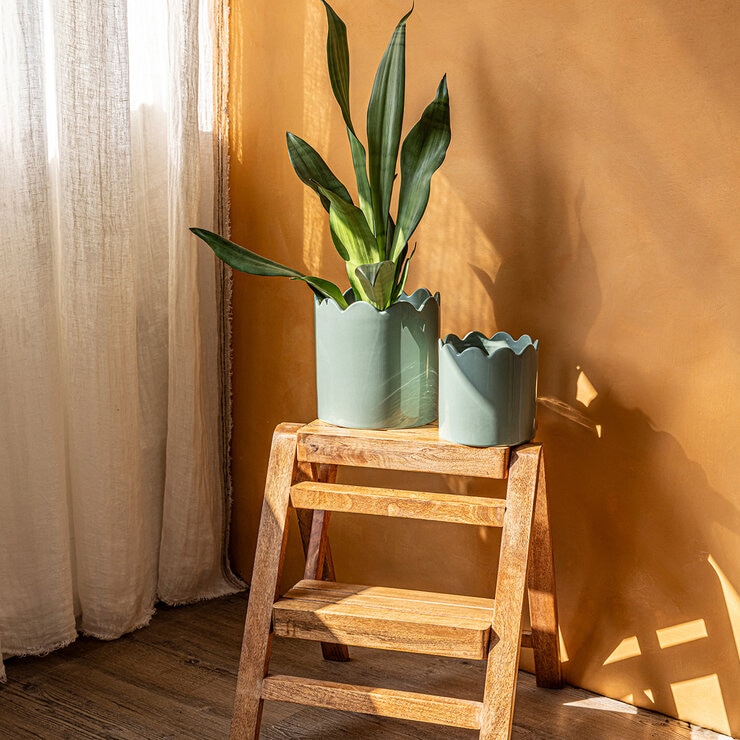 Over & Back, Inspiration Set de 2 Macetas Verde — Imagen 4 de 4