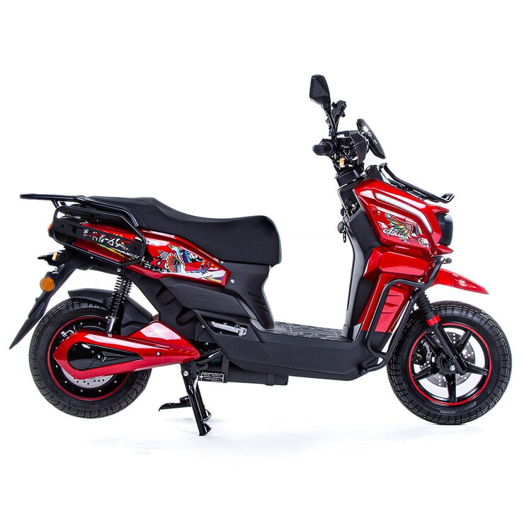 OMO Motocicleta Eléctrica Athena X1 Pro Roja — Imagen 3 de 4