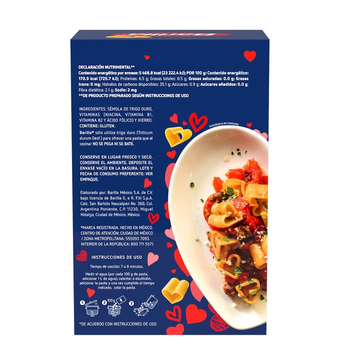 Barilla Pasta de Sémola en Forma de Corazón 4/400 g — Imagen 3 de 4
