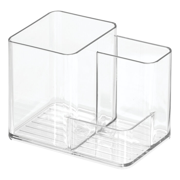 IDesign Organizador de Plástico Reciclado Transparente de 4 piezas — Imagen 4 de 4